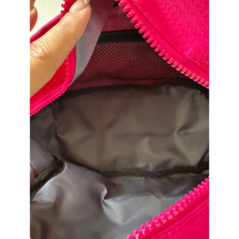 NWOT Adidas Vibrant Pink Team Toiletry Travel Essentials Cosmetic Shower Bag